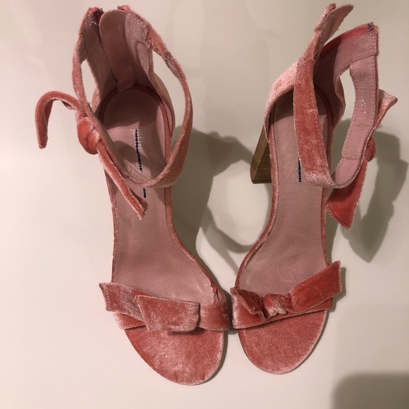 Jeffrey Campbell Velvet Heeled Sandals - Picture 4 of 5